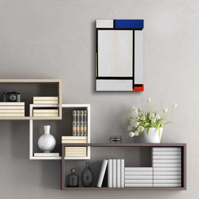 "Composition avec bleu, noir, jaune et rouge" par Piet Mondrian