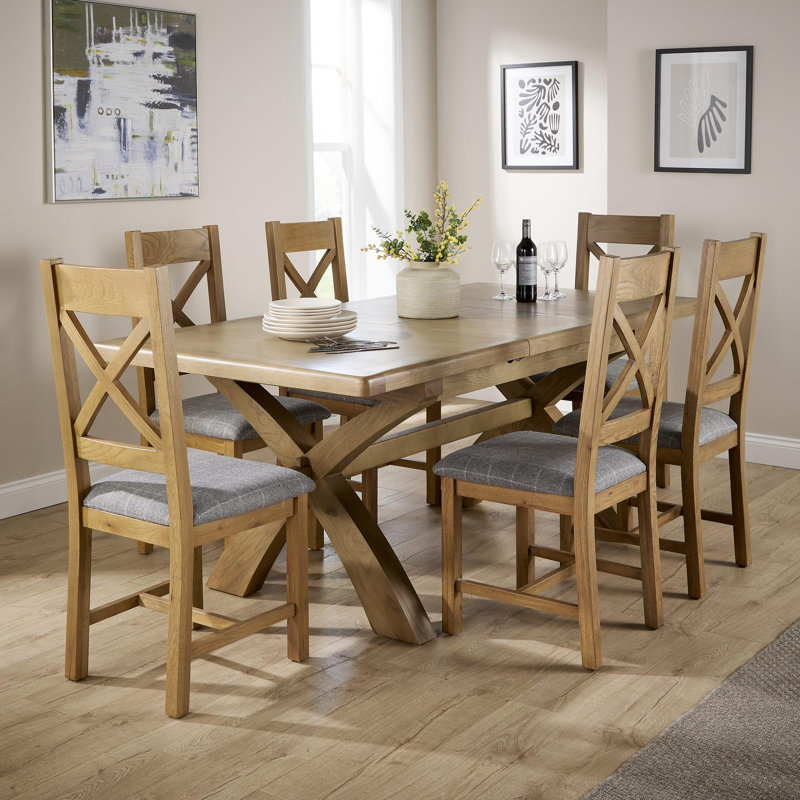 Butterfly Extending Leaf Dining Set, 1.5m - 2m