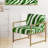 Zebra Striped - Upholstered Cabin & Lodge Accent Arm Chair-108432862-112840425