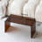 25.59" 4.72" Thick Brown Acrylic C-Shaped Side Table, Modern Waterfall End Table, No Assembly Multipurpose Acrylic Table for Living Room, Bedroom, Bathroom & Office-70572571