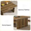 Table basse carrée 39,4 pouces, centre de table de salon Farmhouse Cocktail