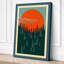 Forest Under Sun Scandinavian - Wrapped Canvas-131764546-131764557
