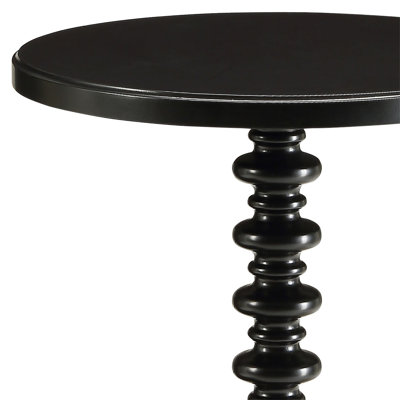 Acton Black Finish Accent Table