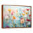 Toile avec cadre flottant brun