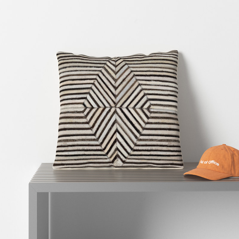 Coleridge Reversible Throw Pillow, Black/Brown Chevron, Pillow Cover Only - No Insert