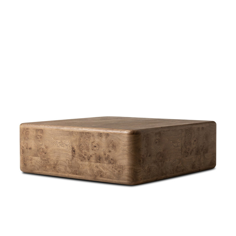 Talessi Square Coffee Table-Wheat Medium Burl Oak