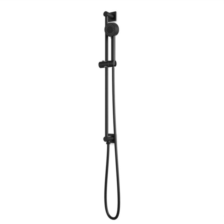 Square And Round Slidebar Kit With Integrated Water Outlet And Multifunction Hand Shower Chrome