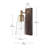 Saedie Glass Armed Sconce