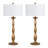 40.5" Resin Table Lamp With White Shade