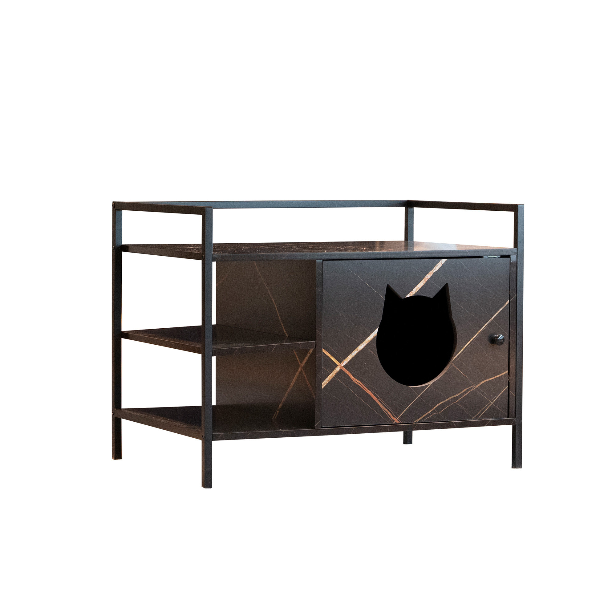 Tucker Murphy Pet™ Enclosed Cat Litter Box Furniture Hidden Litterbox