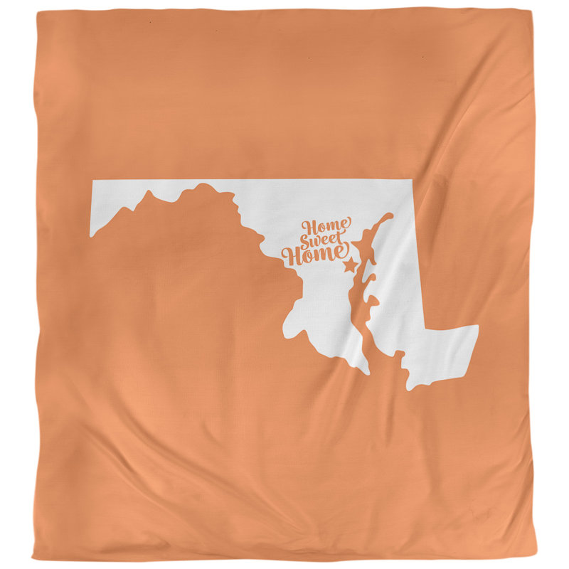 Housse de couette simple doux annapolis home, Housse de couette pour très grand lit, Orange, Microfibre
