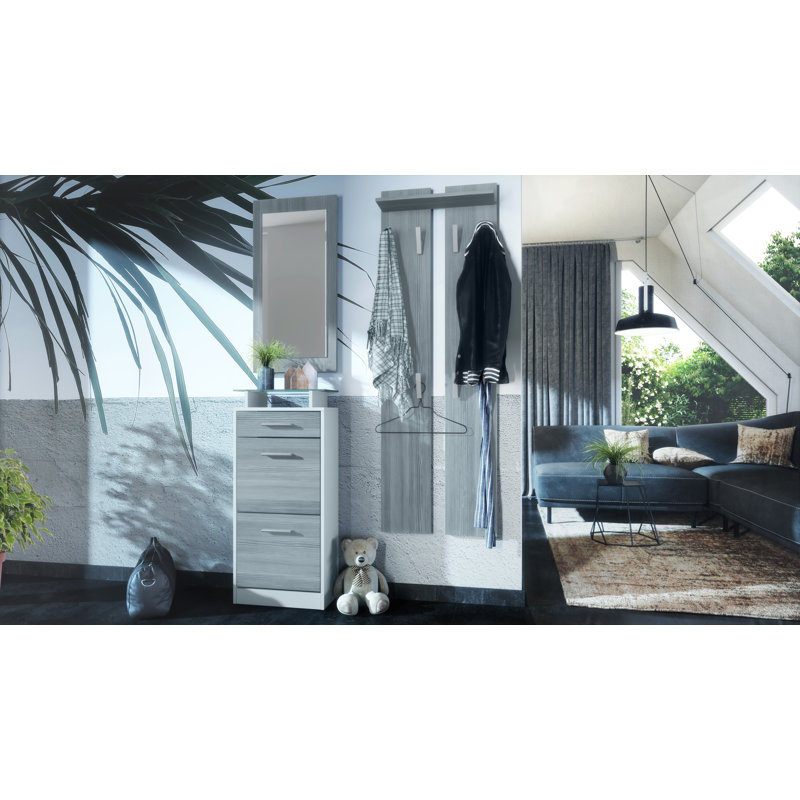Mcclinton V2 Mini Hallway Set, Avola anthracite/White (matt), No