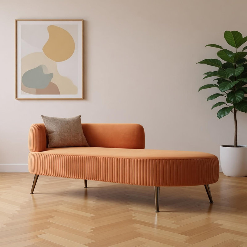 Chaise longue d'intérieur simple et luxueuse