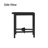 Modern Black Metal Corner Stand Plant Stand - Set Of 4