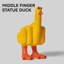 Drôle de statue de canard du milieu-50638324