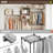 Closet Organizer, Closet System With 3 Hanging Rods, 3 Drawers And Open Shelves(Khaki)-2015151883