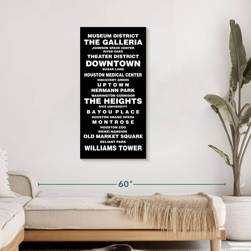 " Houston Bus Roll " by Stark Art Collective, 42" H x 21" W x 1.25" D