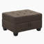 Canapé modulaire réversible 3 pièces 111 po 111 po - Canapé modulaire en microfibre, rangement pour repose-pieds-1964371034