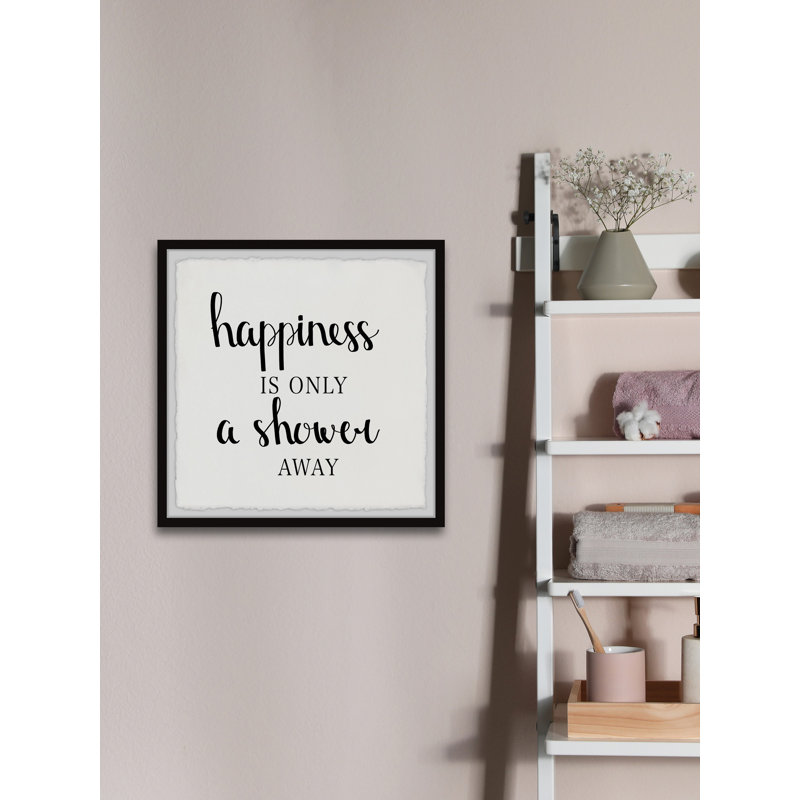 Shower Happiness - Single Picture Frame Painting, 32" H x 32" W x 1.5" D