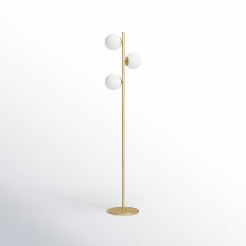 Dianna 64'' Traditional Floor Lamp, Gold