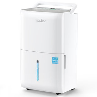 Waykar 150-Pint Energy Star Dehumidifier for 7,000 Sq. Ft with 3 Modes, 30%–80% RH Control, Faster&Wider Airflow, Quiet Operation & Drain Hose