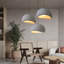 Luminaire suspendu simple gris clair Prim 1-14276944