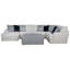 Canapé modulaire de coin avec repose-pieds de 153 po Mazekine-87539701