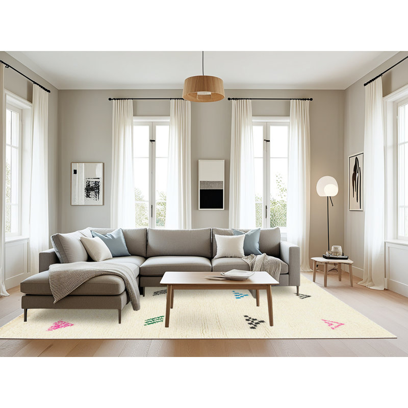 Abstract Indoor Rug, Rectangle 8' x 12'