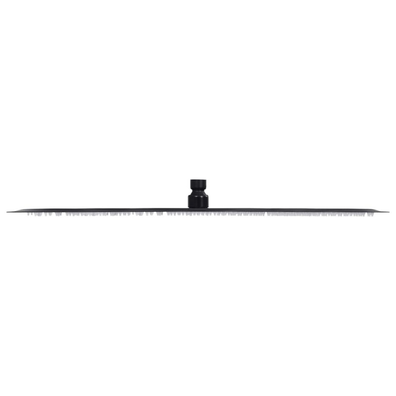 Julieth Rain Fixed Shower Head, Matte Black