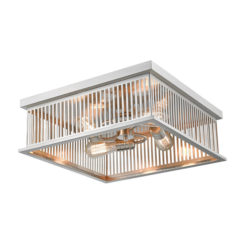 Beddingfield Flush Mount, Brushed Nickel