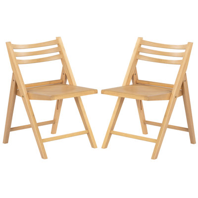 JACIE WOOD SEAT FOLDING CHAIR