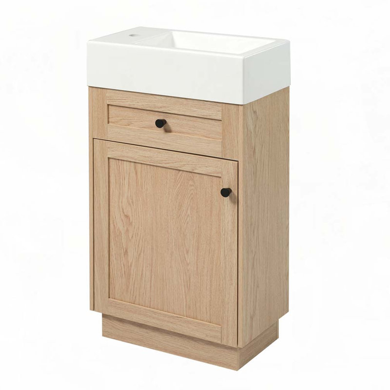 Meuble-lavabo 18,5 po avec lavabo réversible en résine