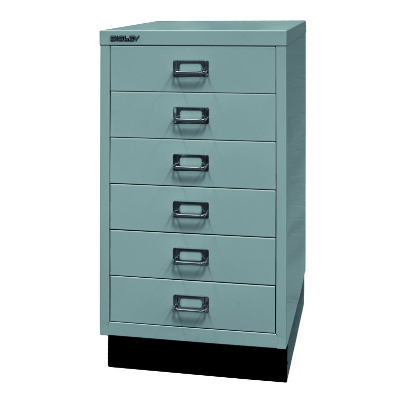 39er 34.9cm Wide 6 -Drawer File Cabinet, Silver