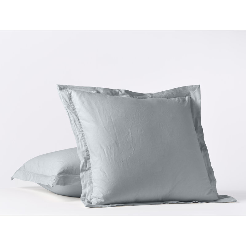 Cloud Soft Sateen Sateen Standard Sham Set, Alpine White, Euro