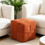 Repose-pied carré doux et confortable, velours côtelé respirant pour un confort optimal, mousse haute résilience, design, tissu multifonctionnel-406270097-406270103