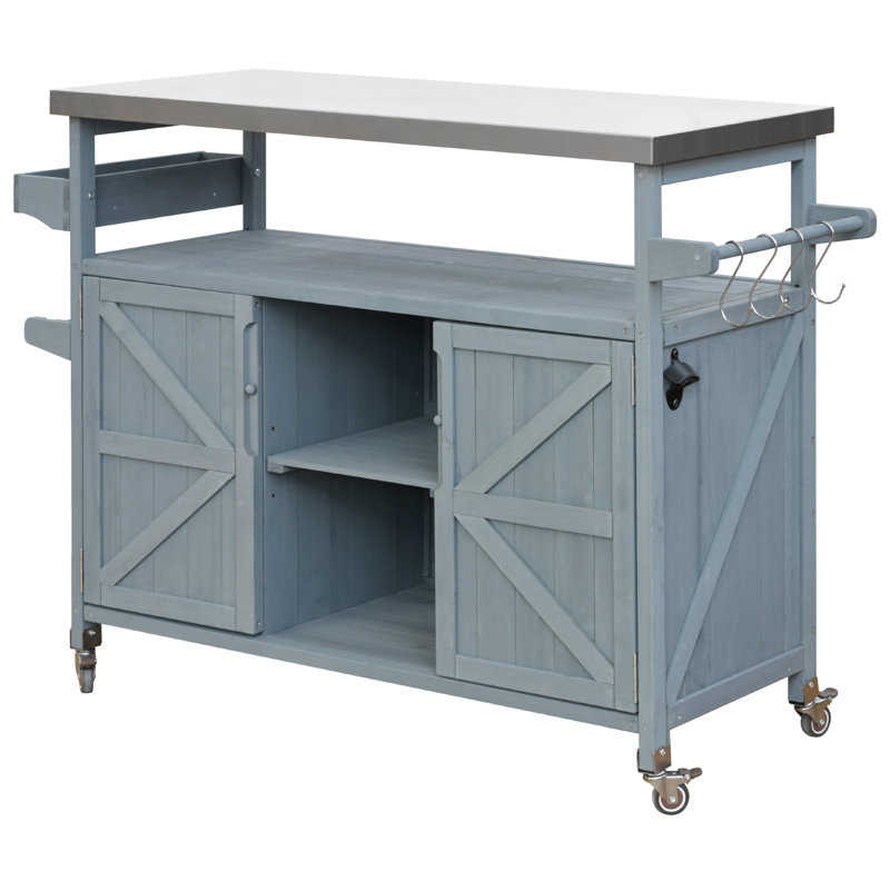 Outdoor Kitchen Island, Blue