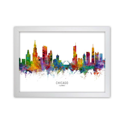 Chicago Illinois Skyline by Michael Tompsett - 1 Piece Wall Art