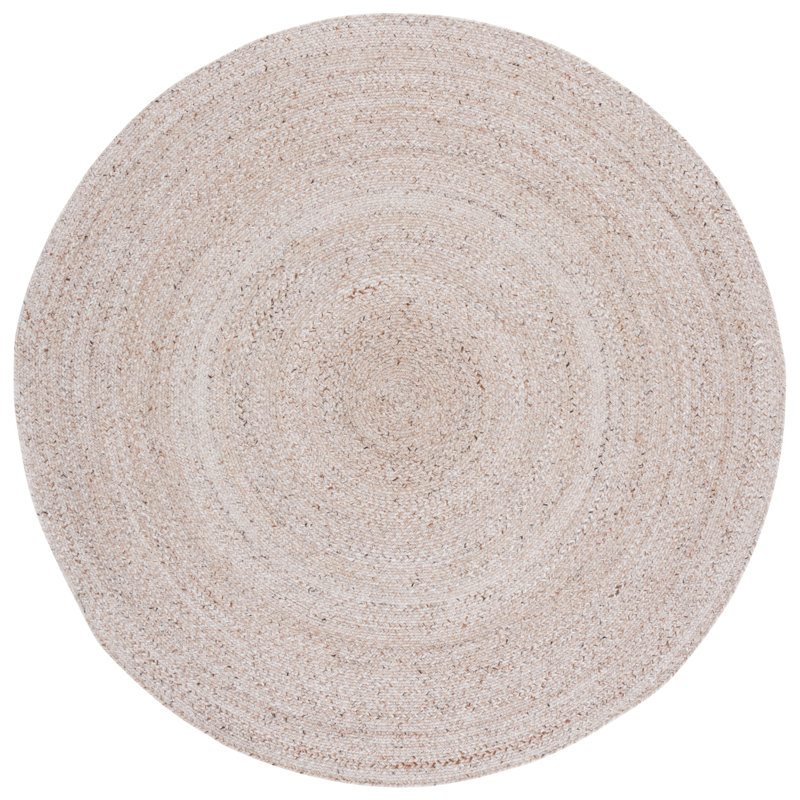 Braided 808 Hand Woven Pet Yarn Pile No Pattern Rug, Round 5'