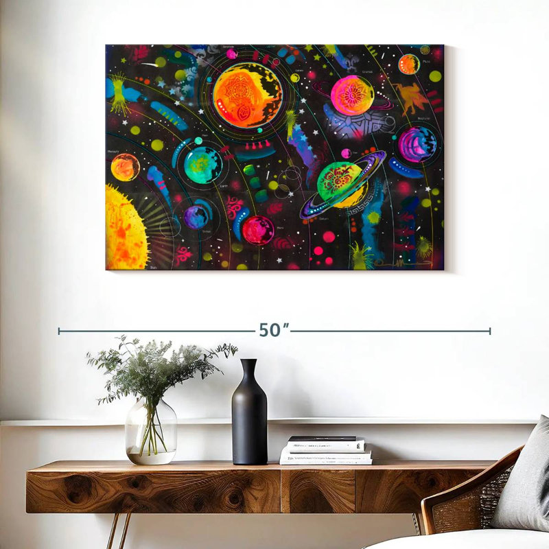 Oberle Colourful Solar System, 26" H x 39" W