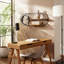 Étagère murale minimaliste en bois avec cadre en métal pour la décoration intérieure