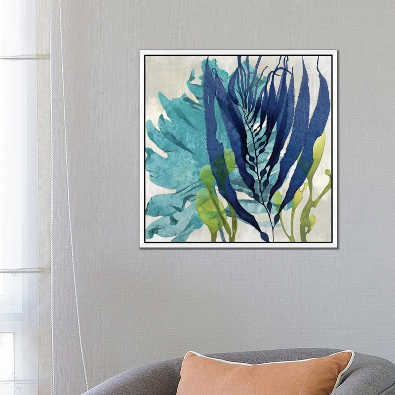 Sea Nature II 1 Piece Wall Art on Canvas, 66.04 cm H x 66.04 cm W, White Floater Framed