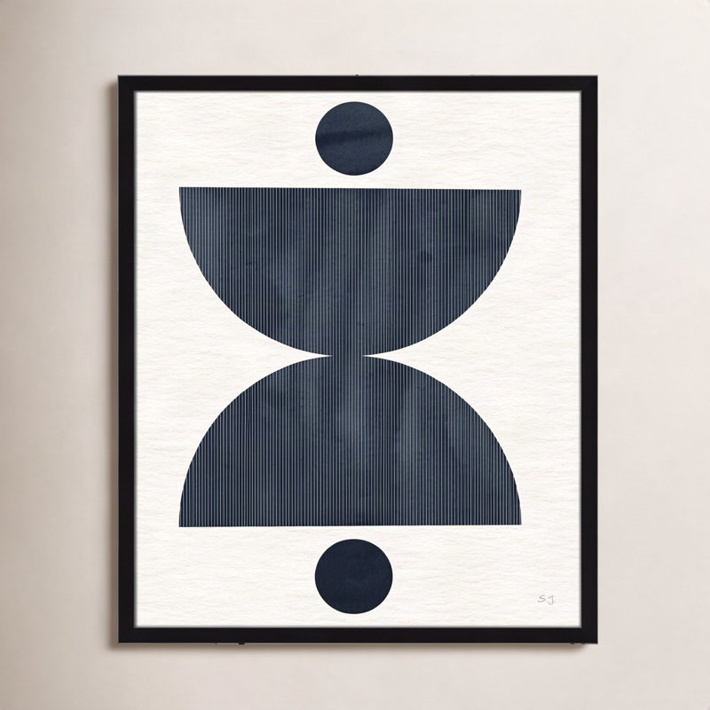 " Eclipse II " by Susan Jill, 25.5" H x 21.5" W x 0.75" D, Satin Black Framed