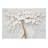 Floral Abstract White Gold Wall Mural-339478105-339508748
