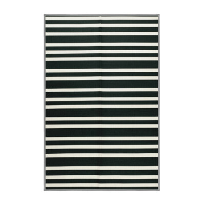 Washable Cypress White Striped Area Rug