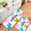 Joyeux lapin de Pâques, 2 tapis de cuisine antidérapants