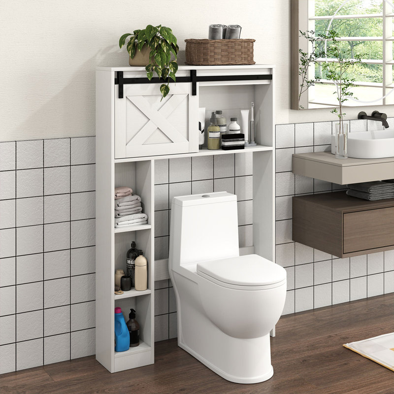 Rangement pour salle de bain Hollice, Blanc
