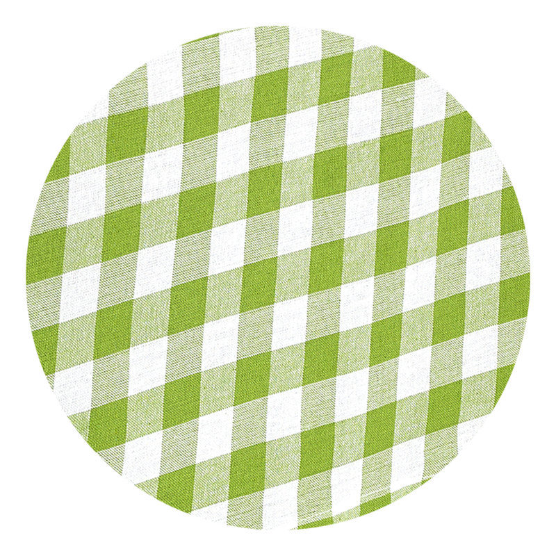 Andreas Gingham 100% Cotton Square/Oval Tablecloth, Green, 60" W x 120" L