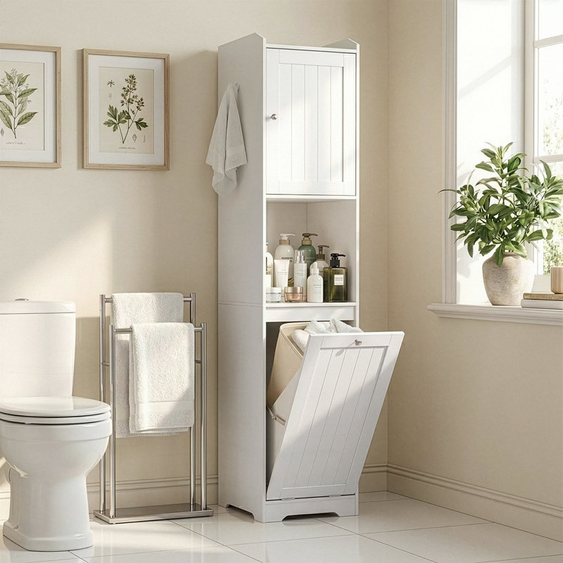 70'' Bathroom Stand 1 Door With Non-Woven Storage Bag