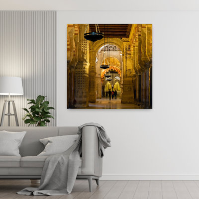 Interior of the Mosque. La Mezquita Cordoba Cordoba Province Andalusia southern Spain 1 Piece Wrapped Canvas Wall Art