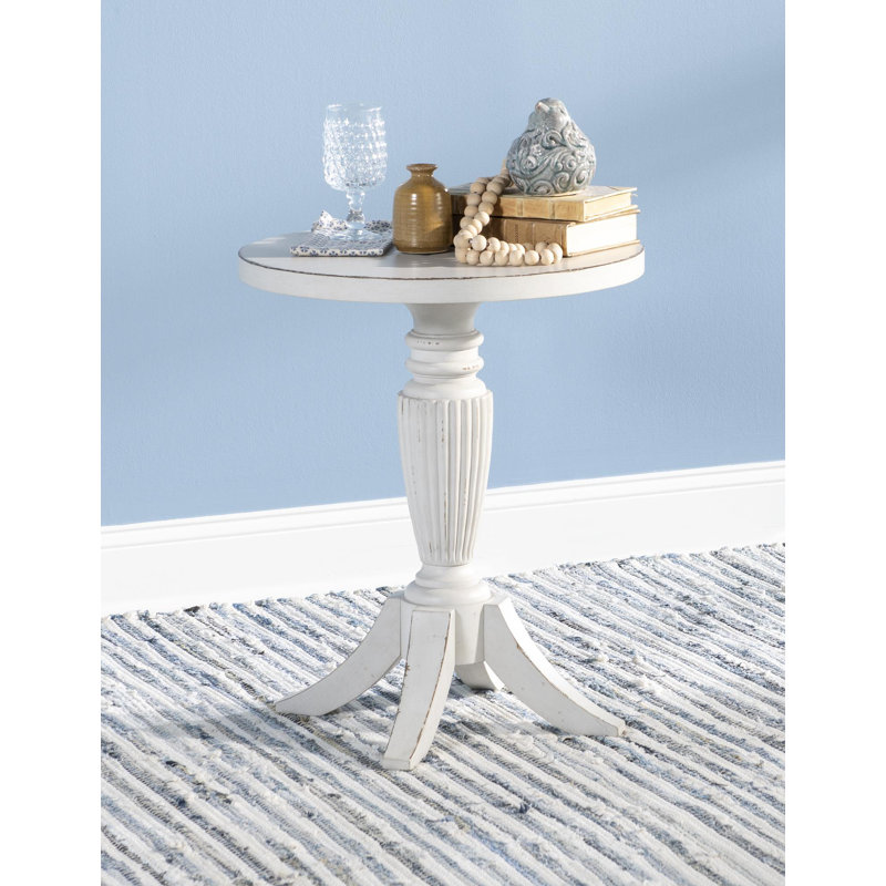 Table de bout ronde Country Market, Blanc